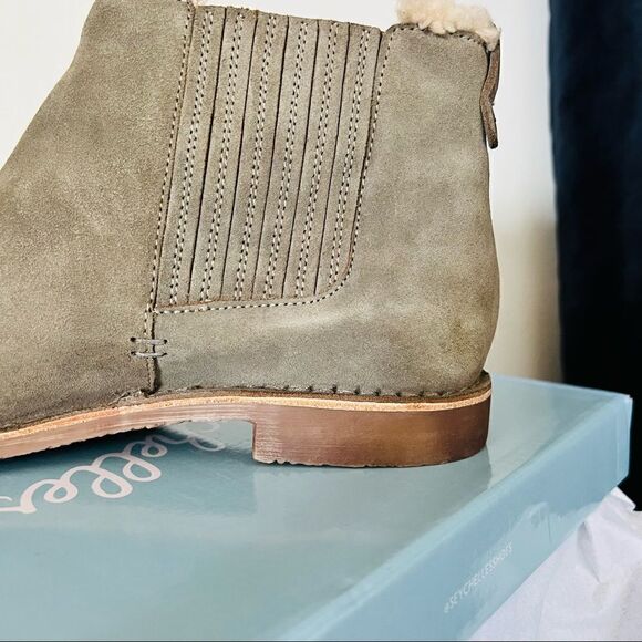 SEYCHELLES Pool Cozy Suede Fur Bootie, Ankle Bootie, Tan/Brown, Size‎ 10, NWT - Picture 6 of 15